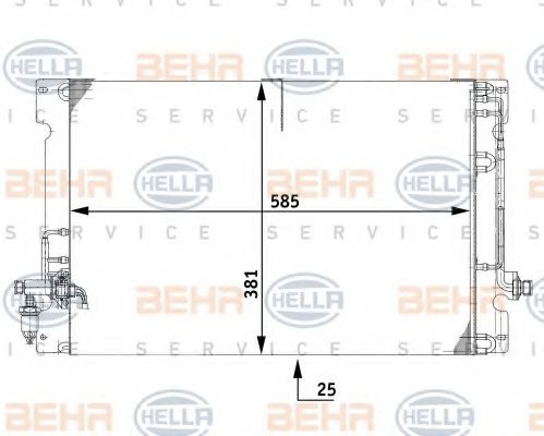 BEHR HELLA SERVICE 8FC 351 037-091