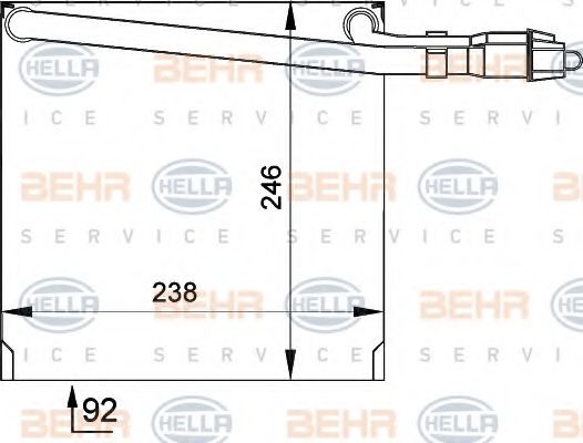 BEHR HELLA SERVICE 8FV 351 210-041