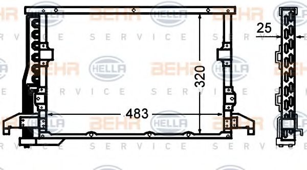BEHR HELLA SERVICE 8FC 351 305-071