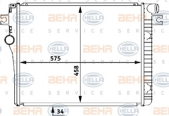 BEHR HELLA SERVICE 8MK 376 711-411