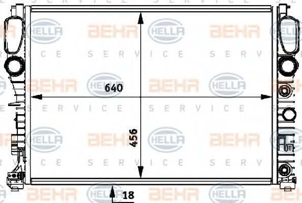 BEHR HELLA SERVICE 8MK 376 718-014