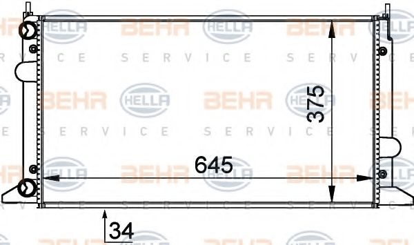 BEHR HELLA SERVICE 8MK 376 720-481