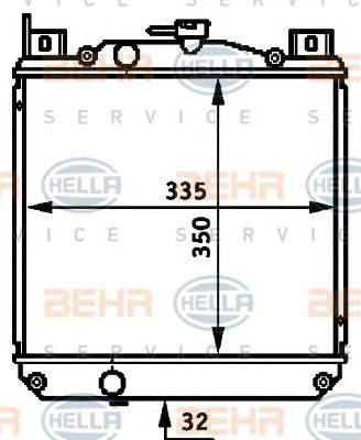 BEHR HELLA SERVICE 8MK 376 720-731