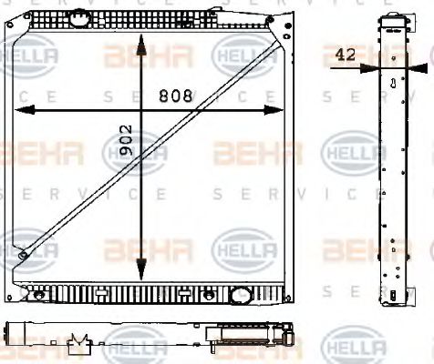 BEHR HELLA SERVICE 8MK 376 721-221