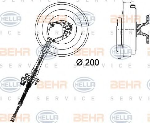 BEHR HELLA SERVICE 8MV 376 734-221