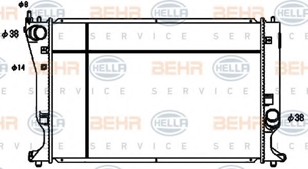 BEHR HELLA SERVICE 8MK 376 753-741