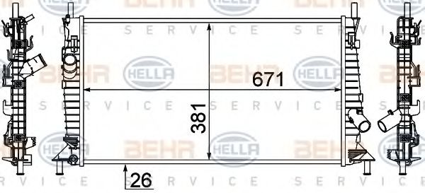 BEHR HELLA SERVICE 8MK 376 764-341