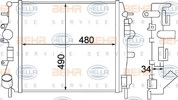 BEHR HELLA SERVICE 8MK 376 772-001