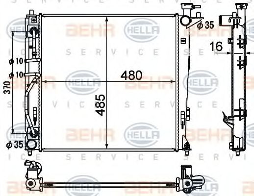 BEHR HELLA SERVICE 8MK 376 790-451