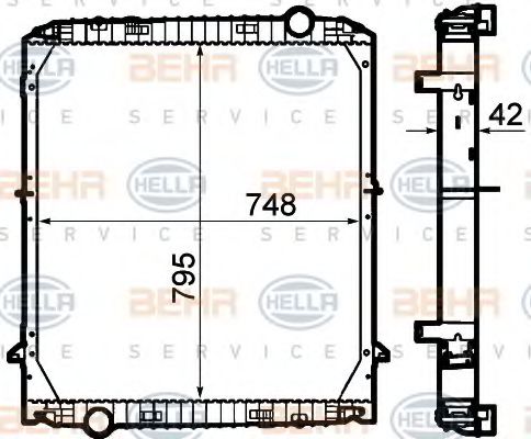 BEHR HELLA SERVICE 8MK 376 792-111