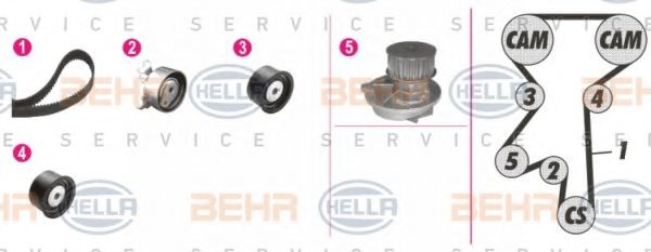 BEHR HELLA SERVICE 8MP 376 801-811