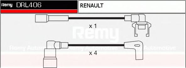 DRL406 DELCO REMY Комплект проводов зажигания
