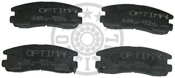 9594 OPTIMAL Комплект тормозных колодок, дисковый тормоз