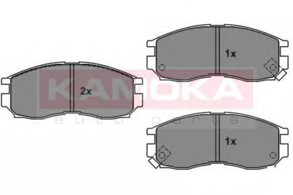 1011528 KAMOKA Комплект тормозных колодок, дисковый тормоз