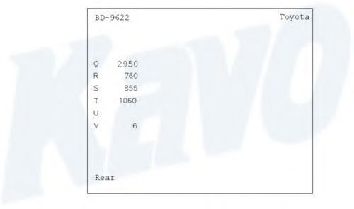 KAVO PARTS BD-9622