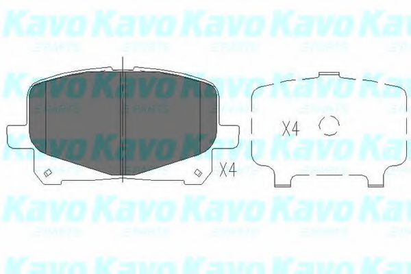 KBP-9076 KAVO PARTS Комплект тормозных колодок, дисковый тормоз
