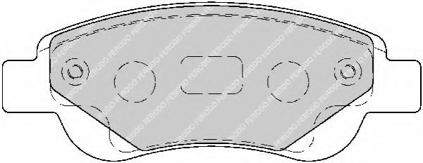 FD7189A NECTO Комплект тормозных колодок, дисковый тормоз