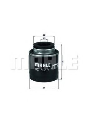 MAHLE ORIGINAL OC 593/4