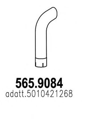 565.9084 ASSO Труба выхлопного газа