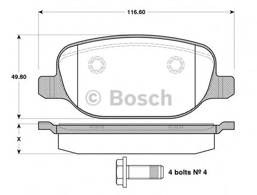 BOSCH 0 986 TB3 122