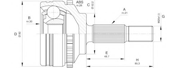 OPEN PARTS CVJ5365.10