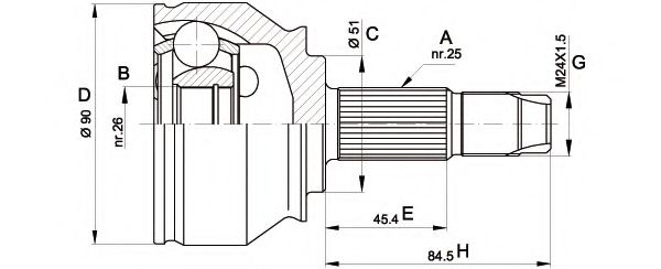 OPEN PARTS CVJ5374.10