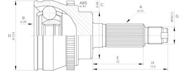 OPEN PARTS CVJ5381.10