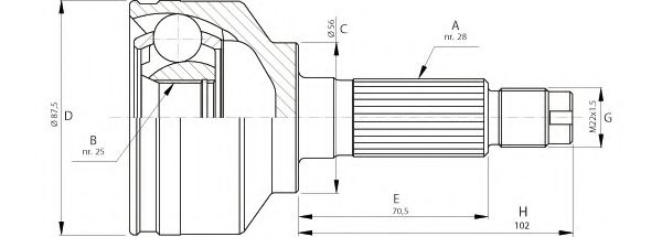 OPEN PARTS CVJ5714.10