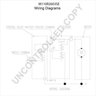 PRESTOLITE ELECTRIC M110R2603SE