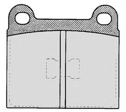RA.0111.1 RAICAM Комплект тормозных колодок, дисковый тормоз