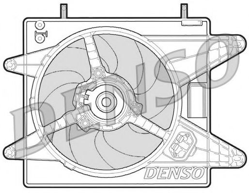 DER09003 NIPPONPIECES Вентилятор, охлаждение двигателя