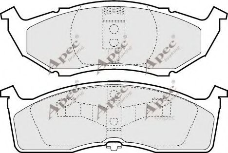 APEC braking PAD986