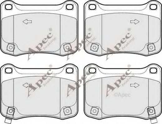 APEC braking PAD1673