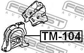 TM-104 FEBEST Подвеска, двигатель