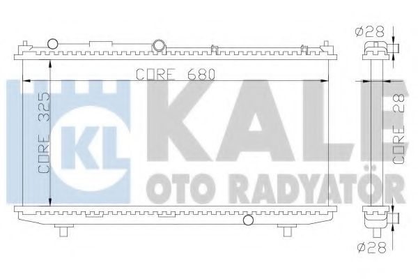 359900 KALE OTO RADYATÖR Радиатор, охлаждение двигателя