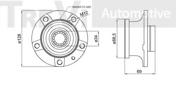 TREVI AUTOMOTIVE WB1638