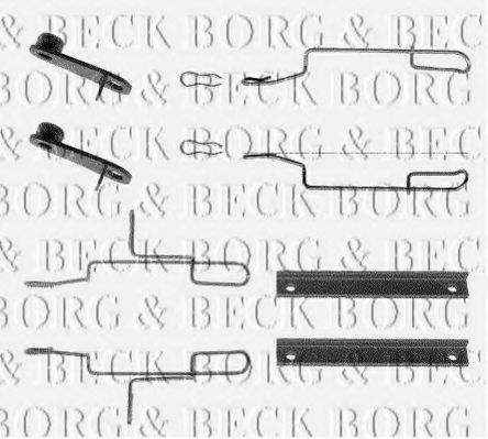 BBK1022 BORG & BECK Комплектующие, колодки дискового тормоза