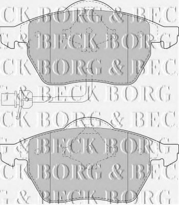 BBP1732 BORG & BECK Комплект тормозных колодок, дисковый тормоз