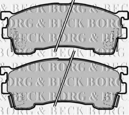 BBP1750 BORG & BECK Комплект тормозных колодок, дисковый тормоз