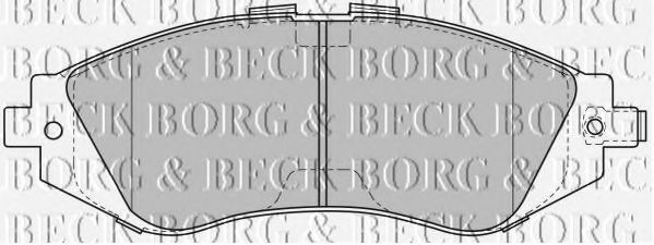 BBP1881 BORG & BECK Комплект тормозных колодок, дисковый тормоз