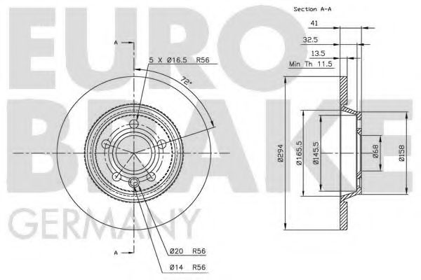 EUROBRAKE 5815202552