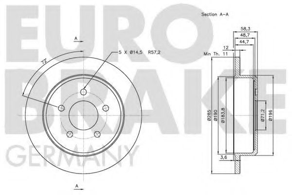 EUROBRAKE 5815202572