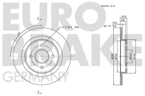 EUROBRAKE 5815202574
