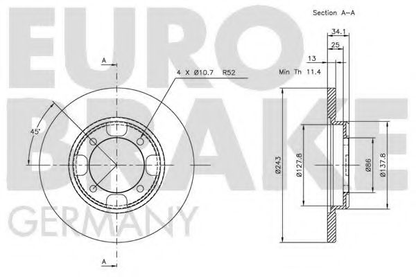 EUROBRAKE 5815203005