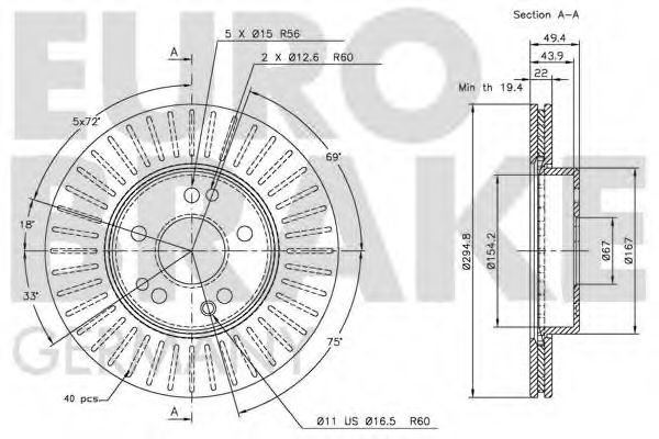 EUROBRAKE 5815203328
