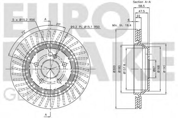 EUROBRAKE 5815203352