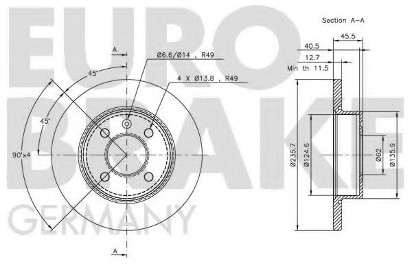EUROBRAKE 5815204304