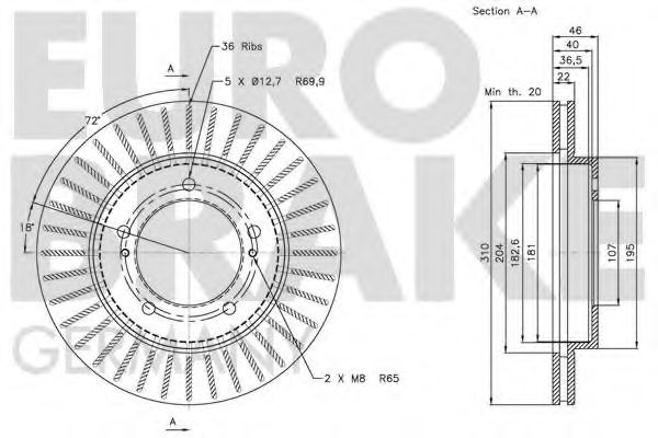 EUROBRAKE 5815205215