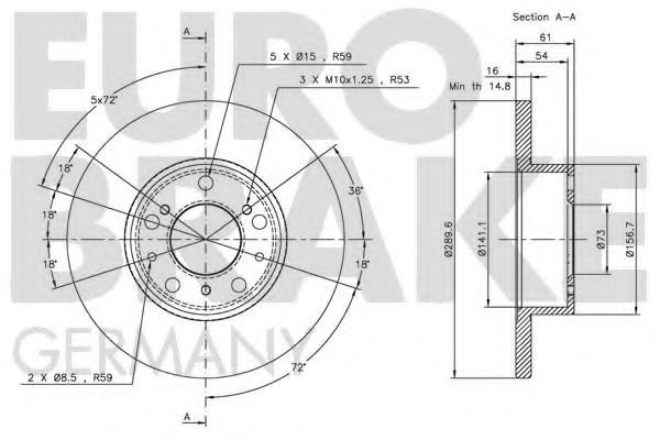 EUROBRAKE 5815209919