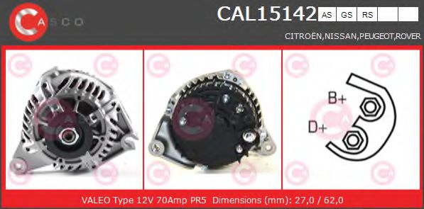 CASCO CAL15142AS